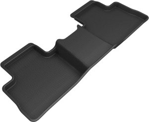 Toyota RAV4 Floor Mats - Rear - 3D MAXpider - Kagu, Carbon Fiber Embossed Pattern - Black - `19-`20